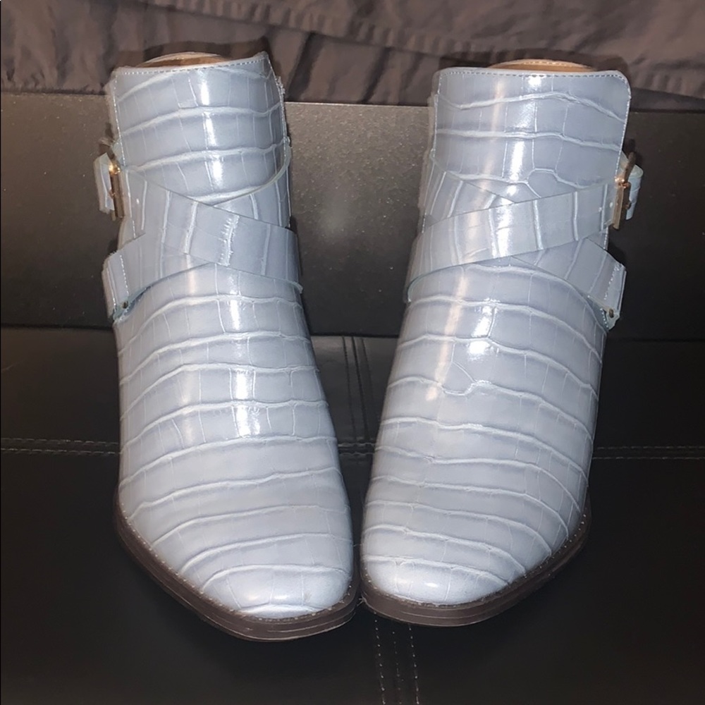 Blue booties